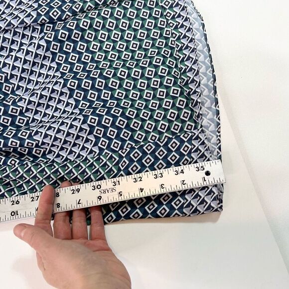 Parker Luisa Mini Dress Womens Medium Multicolor Geometric Print Flutter Sleeve - Picture 2 of 12